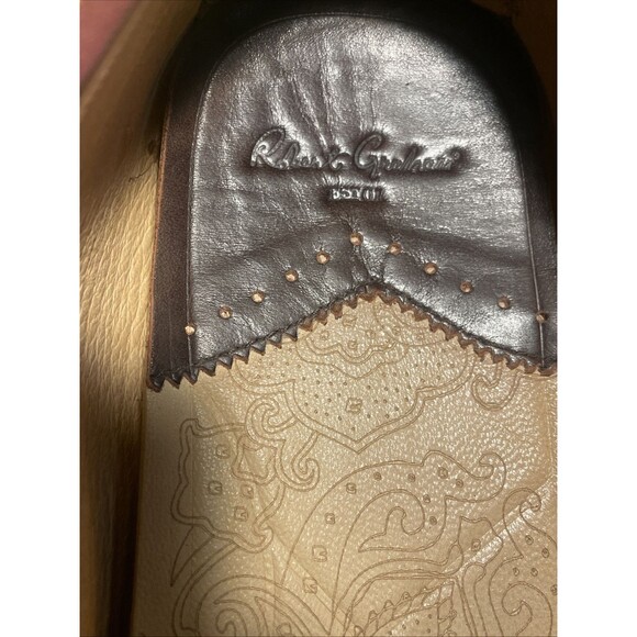 Robert Graham Burgundy Suede Paisley Print Drivers size 11.5 - Picture 3 of 9